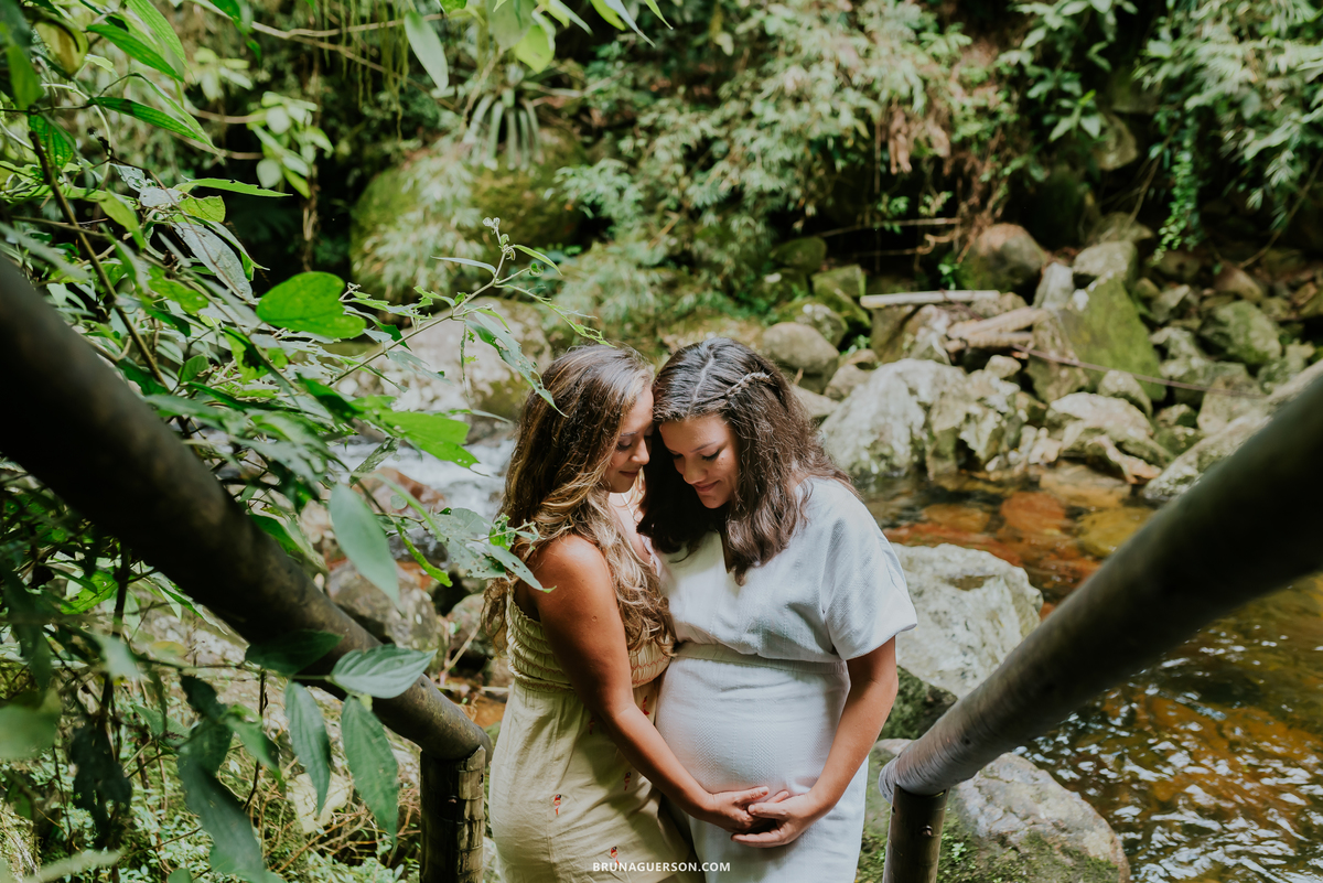 fotografia ensaio gestante externo Teresópolis Rio de Janeiro natureza mae de gêmeos duas maes 