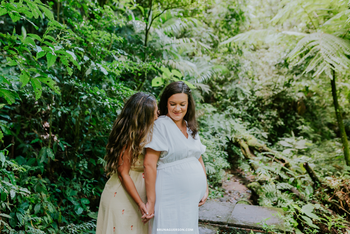 fotografia ensaio gestante externo Teresópolis Rio de Janeiro natureza mae de gêmeos duas maes 