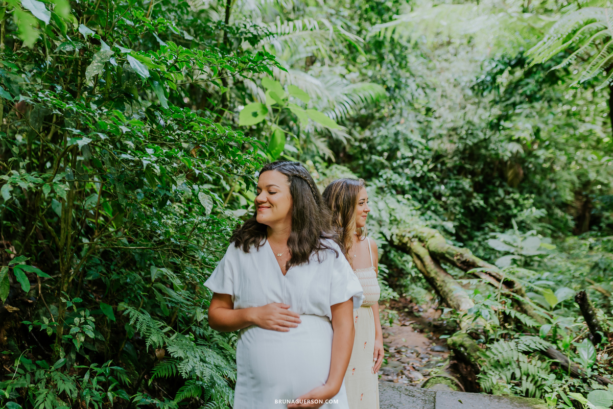 fotografia ensaio gestante externo Teresópolis Rio de Janeiro natureza mae de gêmeos duas maes 
