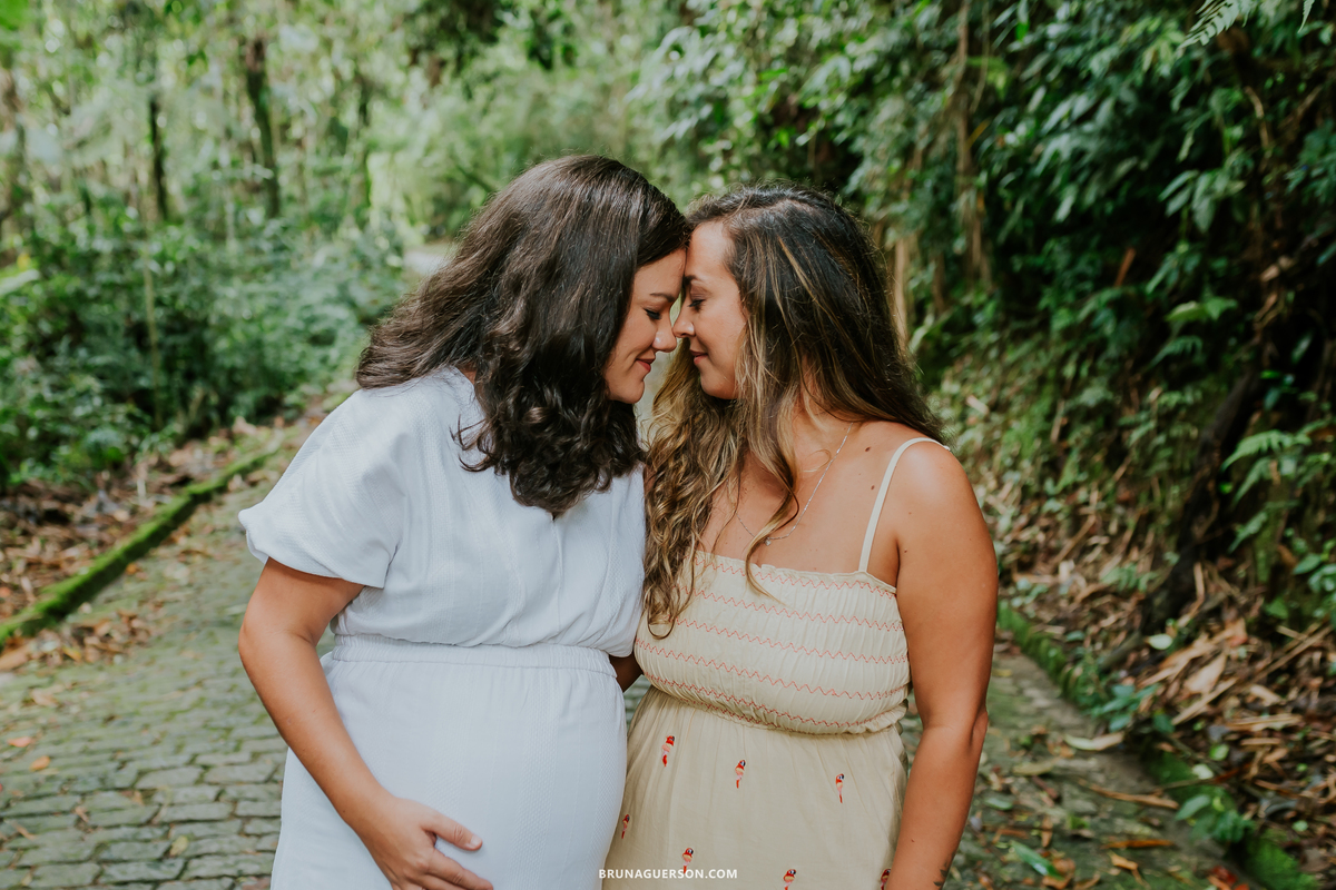 fotografia ensaio gestante externo Teresópolis Rio de Janeiro natureza mae de gêmeos duas maes 