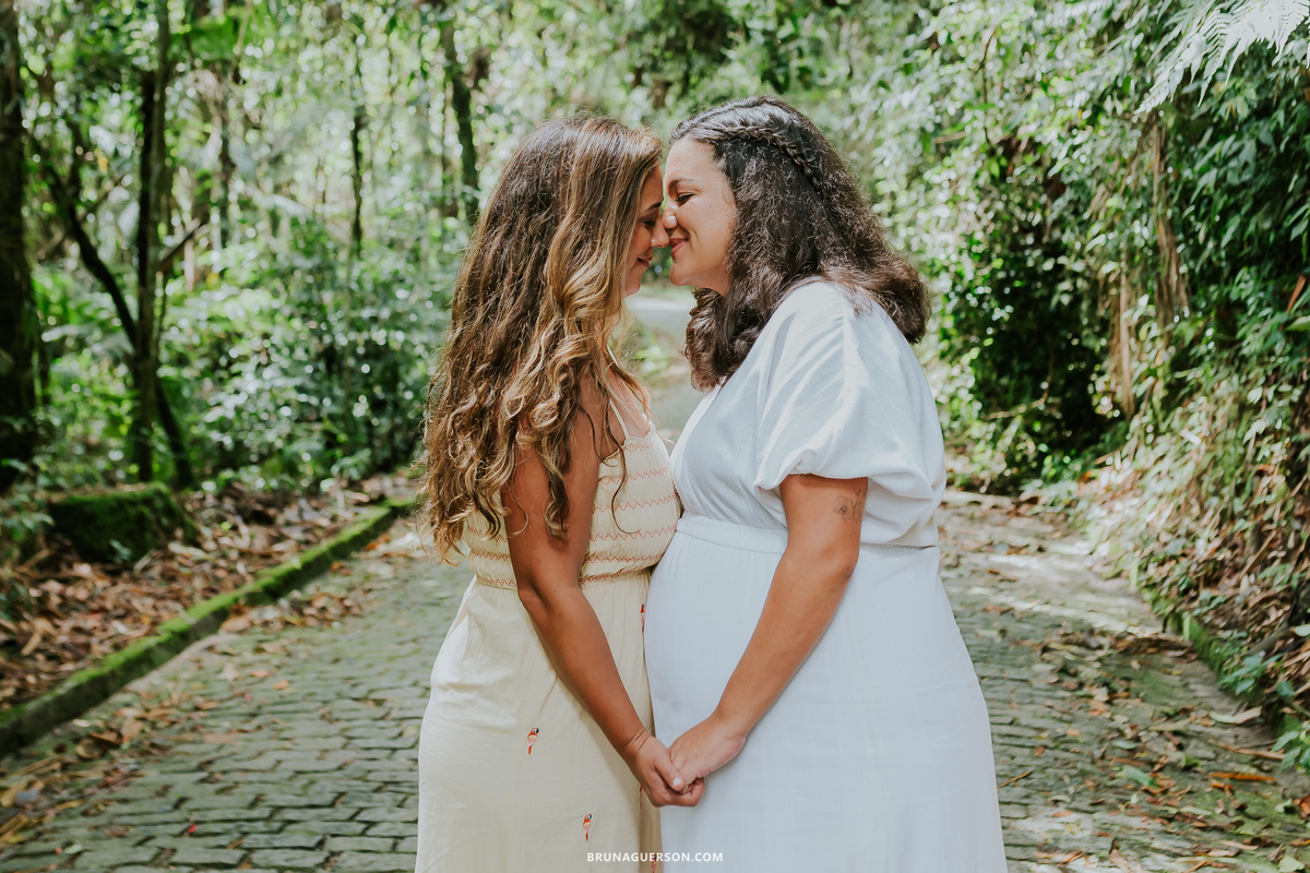 fotografia ensaio gestante externo Teresópolis Rio de Janeiro natureza mae de gêmeos duas maes 