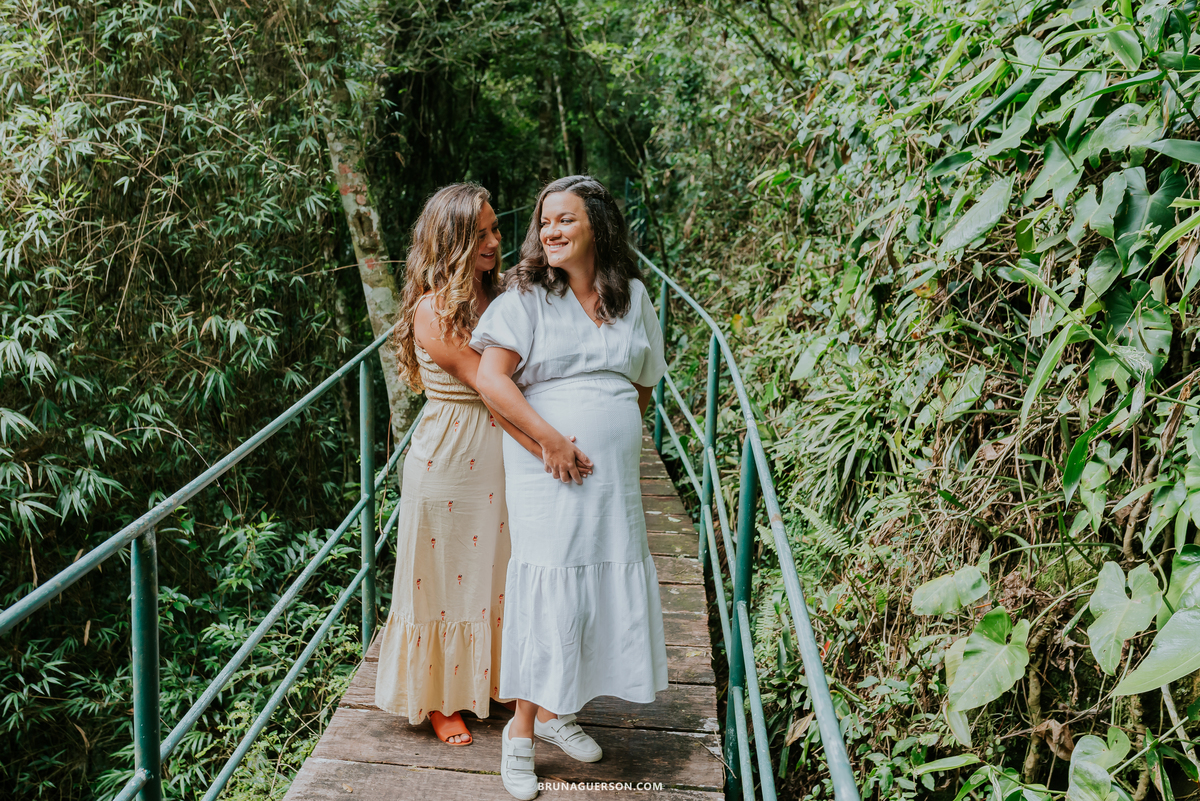 fotografia ensaio gestante externo Teresópolis Rio de Janeiro natureza mae de gêmeos duas maes 