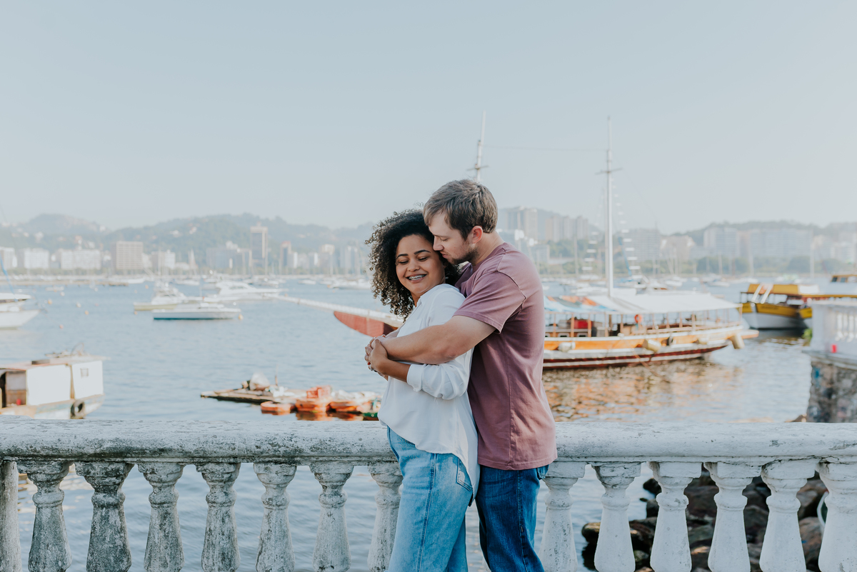 ensaio casal praia vermelha urca Rio de Janeiro praia externo casal gringo 