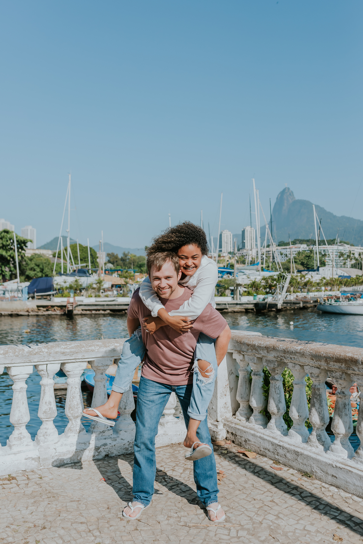ensaio casal praia vermelha urca Rio de Janeiro praia externo casal gringo 