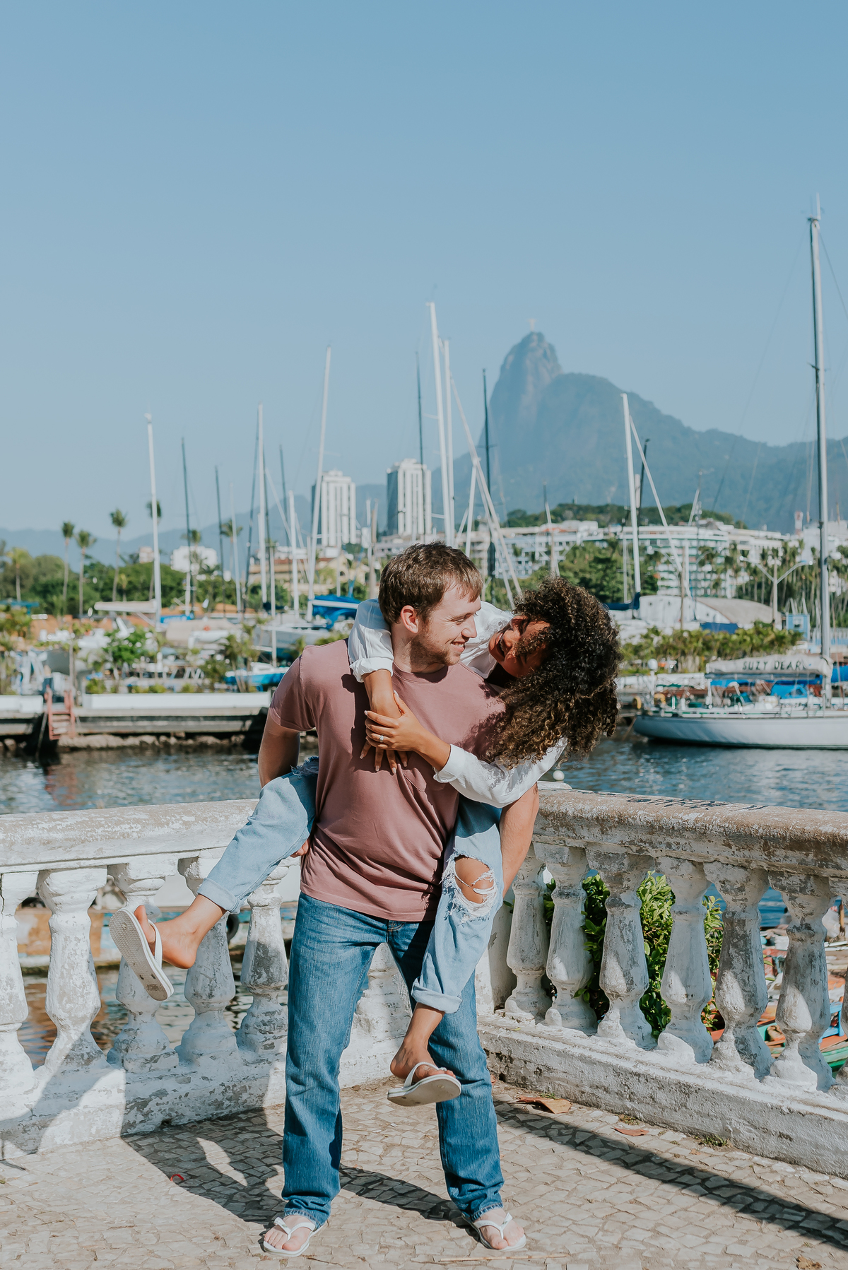 ensaio casal praia vermelha urca Rio de Janeiro praia externo casal gringo 