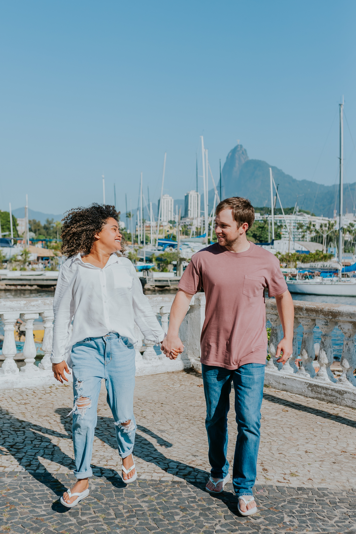 ensaio casal praia vermelha urca Rio de Janeiro praia externo casal gringo 
