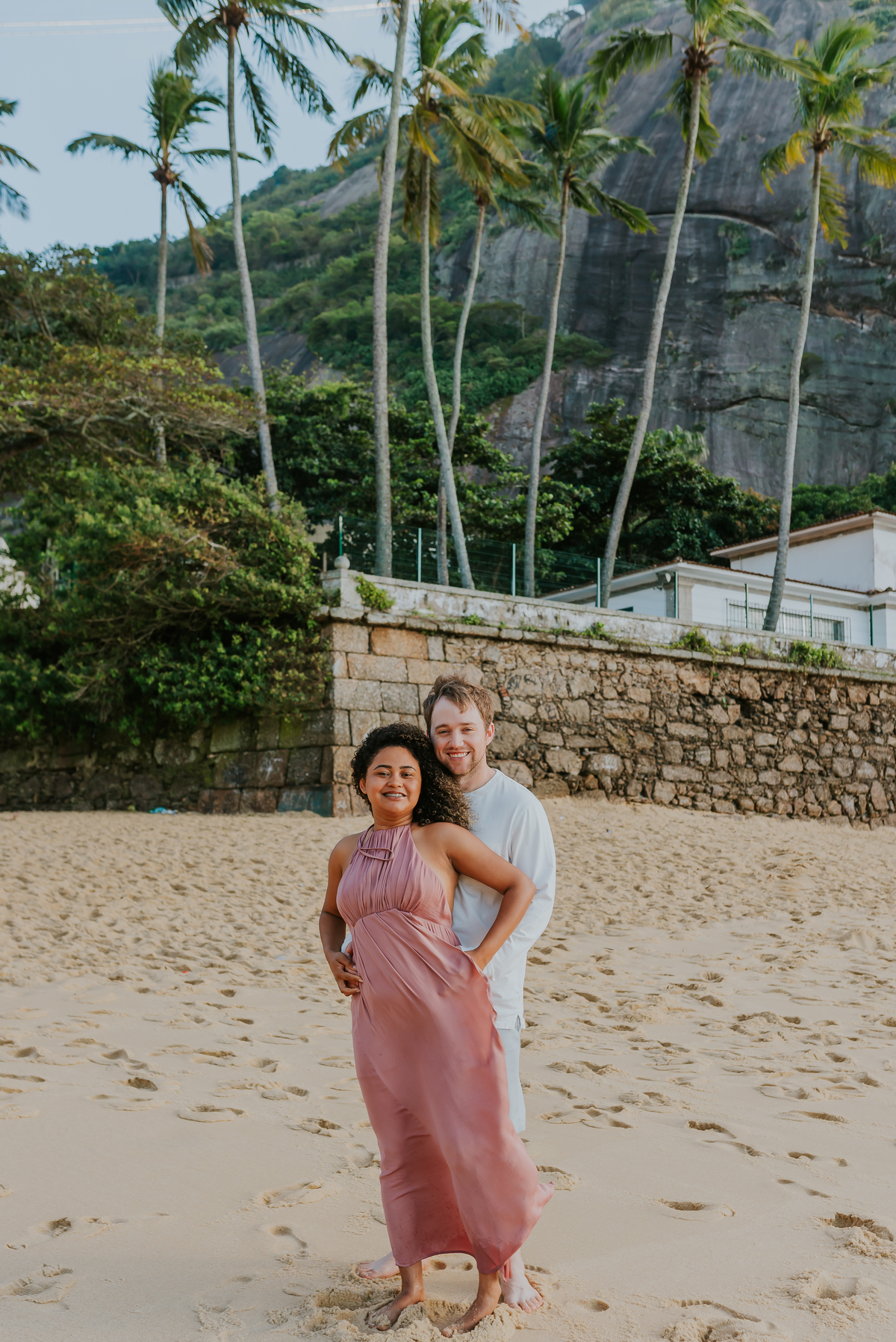ensaio casal praia vermelha urca Rio de Janeiro praia externo casal gringo 