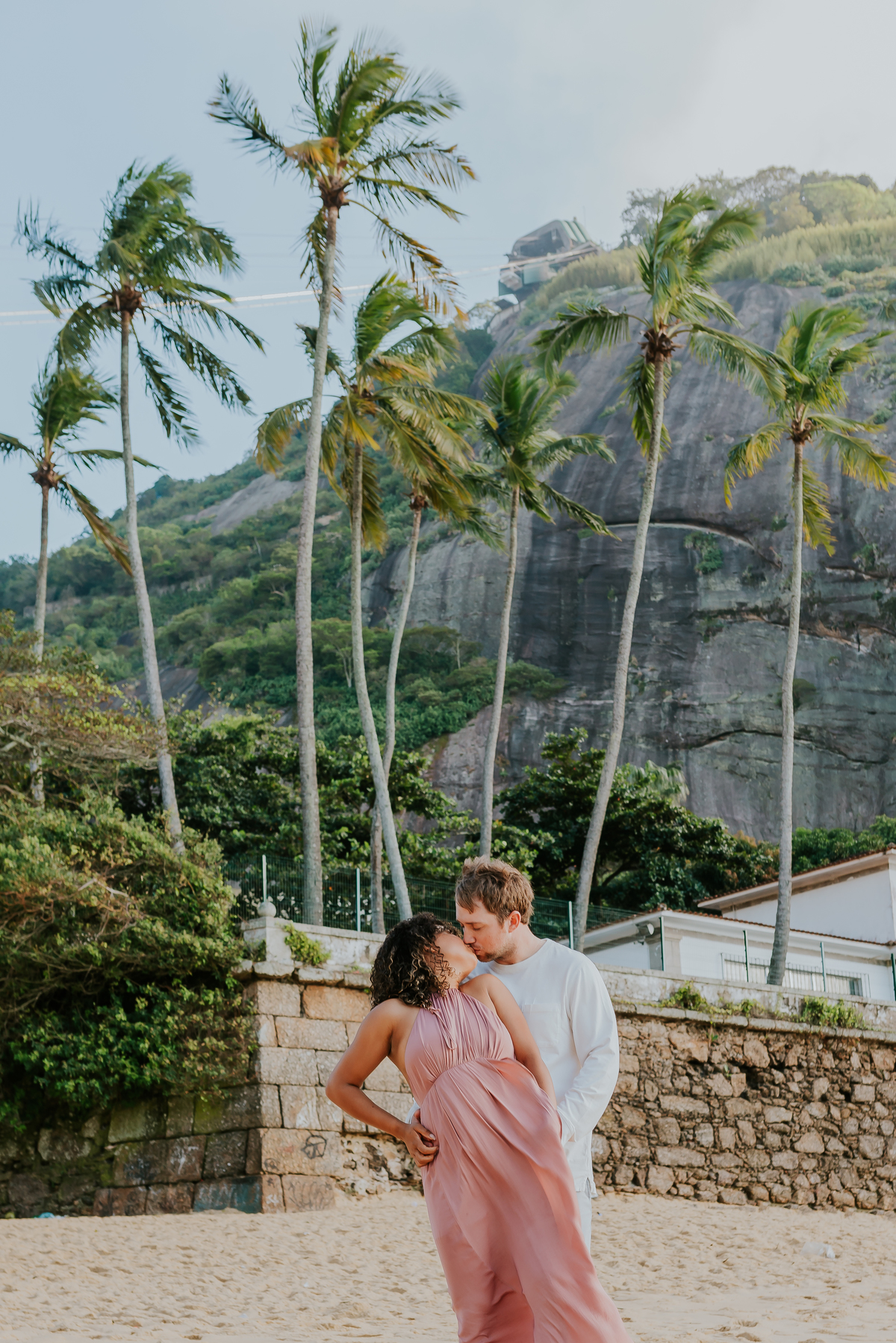 ensaio casal praia vermelha urca Rio de Janeiro praia externo casal gringo 