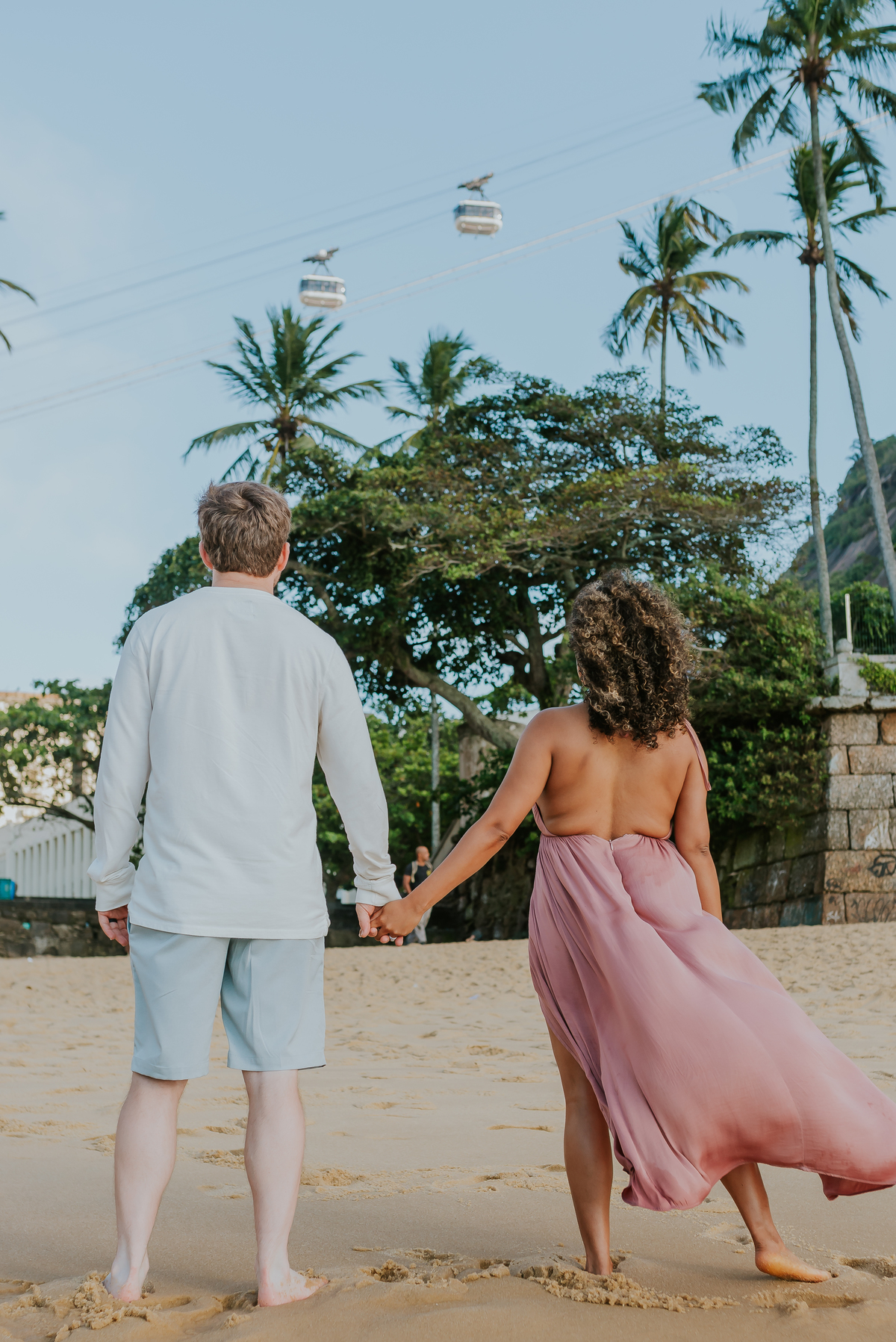 ensaio casal praia vermelha urca Rio de Janeiro praia externo casal gringo 