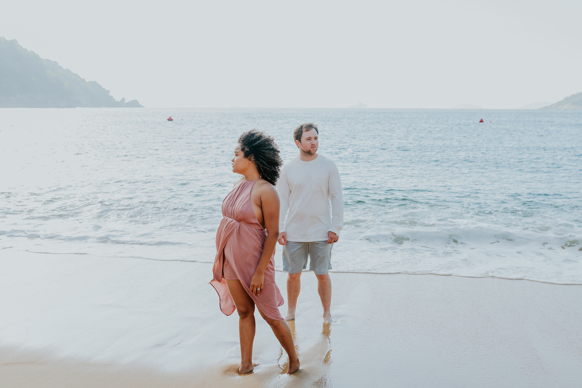ensaio casal praia vermelha urca Rio de Janeiro praia externo casal gringo 