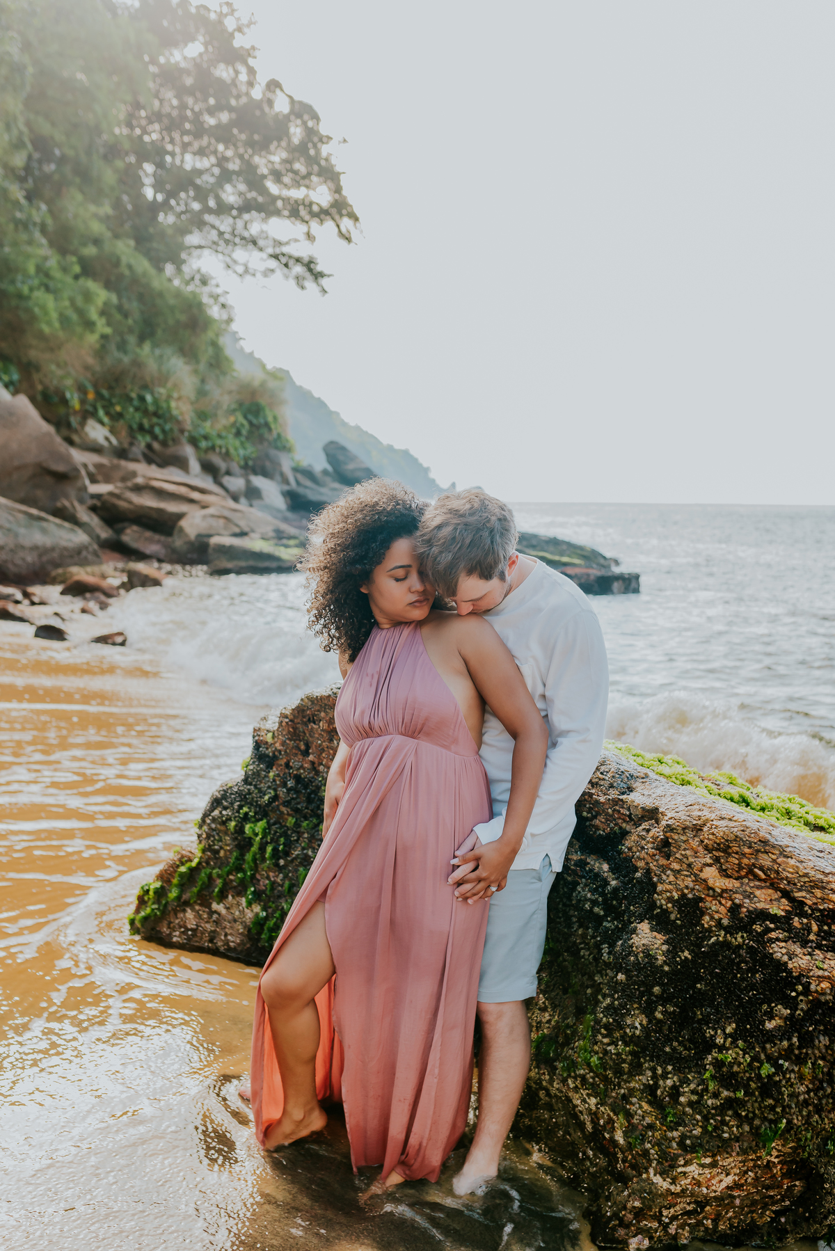 ensaio casal praia vermelha urca Rio de Janeiro praia externo casal gringo 