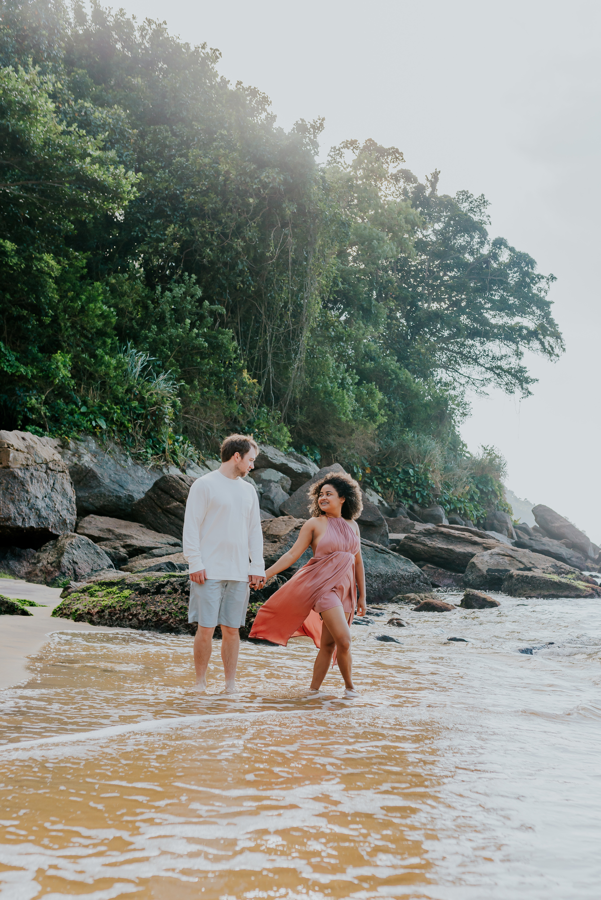 ensaio casal praia vermelha urca Rio de Janeiro praia externo casal gringo 