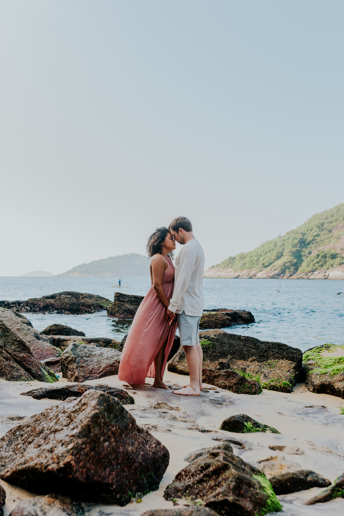 ensaio casal praia vermelha urca Rio de Janeiro praia externo casal gringo 