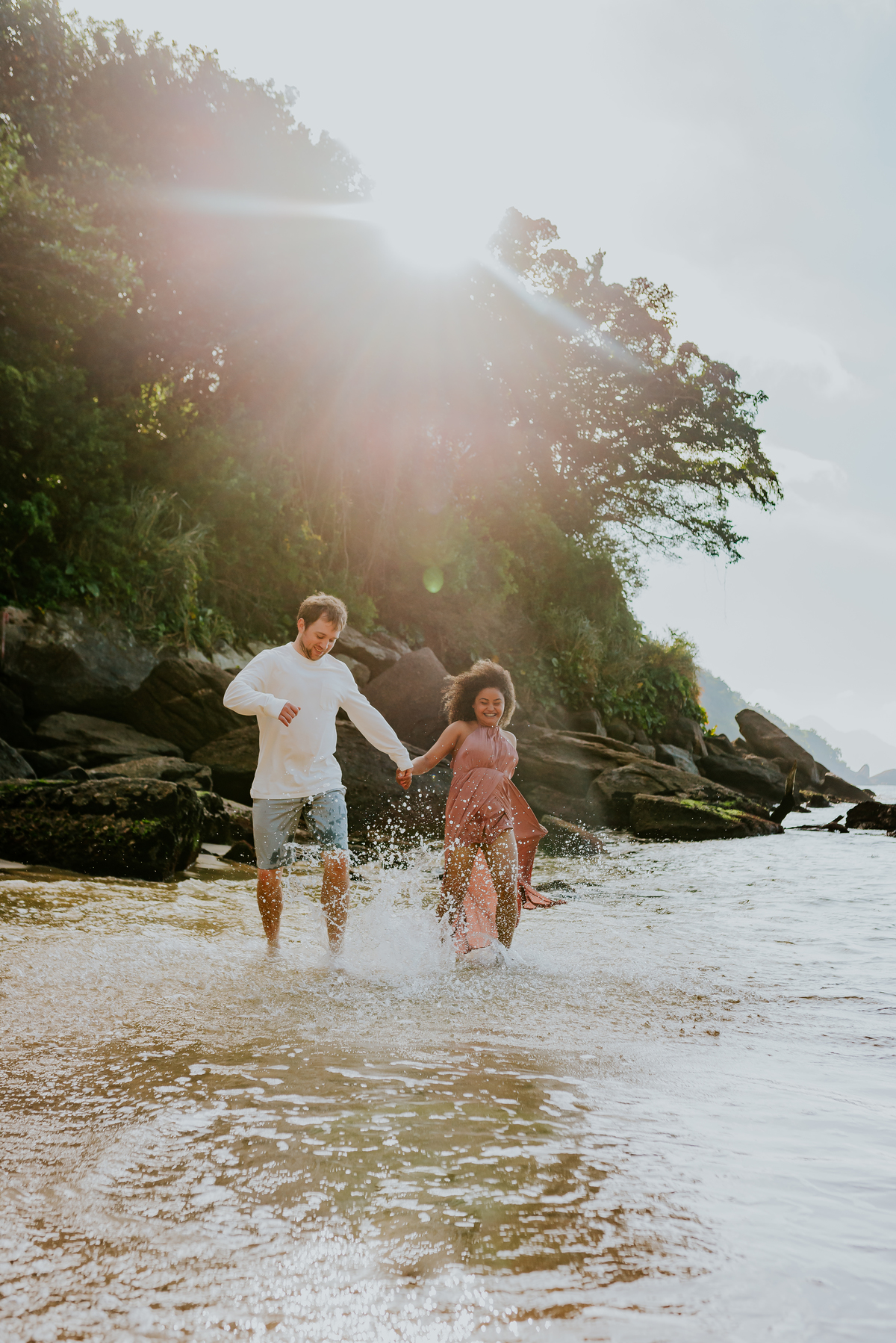 ensaio casal praia vermelha urca Rio de Janeiro praia externo casal gringo 
