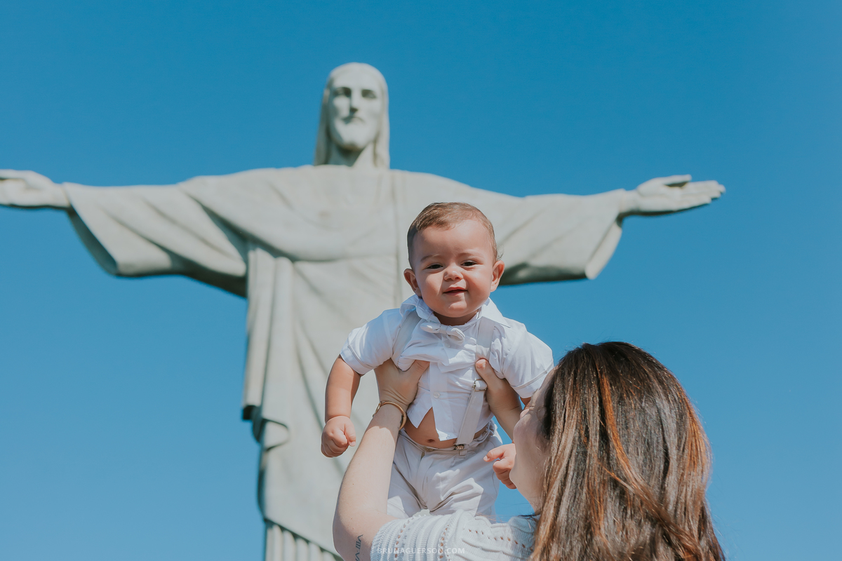 fotografia batizado batismo Cristo Redentor Rio de Janeiro familia fotografa 