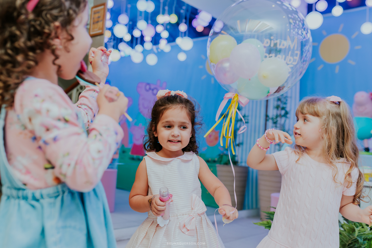 fotografia festa infantil buffet espoleta Botafogo Rio de Janeiro peppa 3 anos Maria Eduarda 