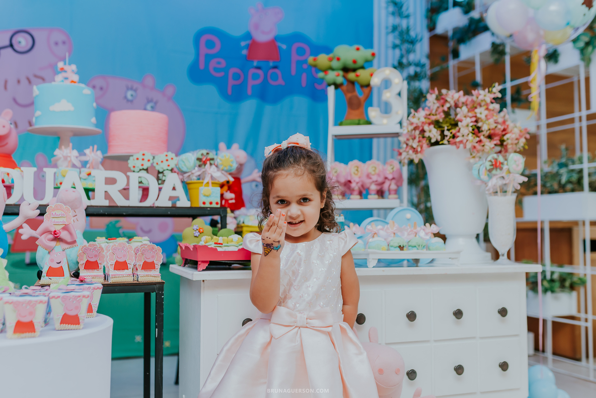 fotografia festa infantil buffet espoleta Botafogo Rio de Janeiro peppa 3 anos Maria Eduarda 