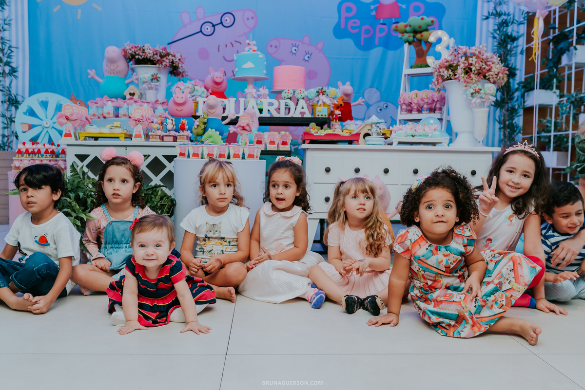 fotografia festa infantil buffet espoleta Botafogo Rio de Janeiro peppa 3 anos Maria Eduarda 