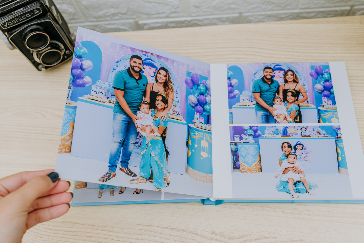 fotografia festa infantil ilha do governador Rio de Janeiro 7 anos Laura jasmine Aladdin album fotográfico personalizado