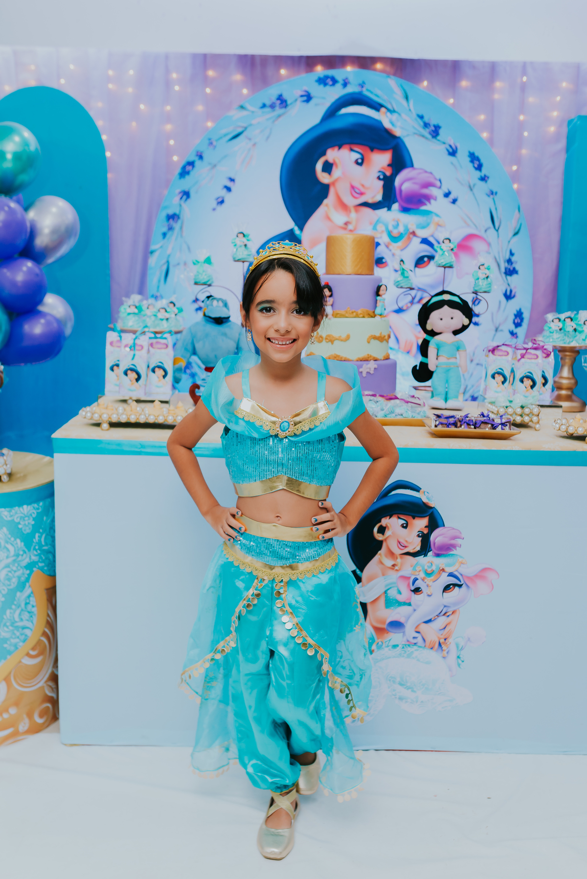 fotografia festa infantil ilha do governador Rio de Janeiro 7 anos Laura jasmine Aladdin 