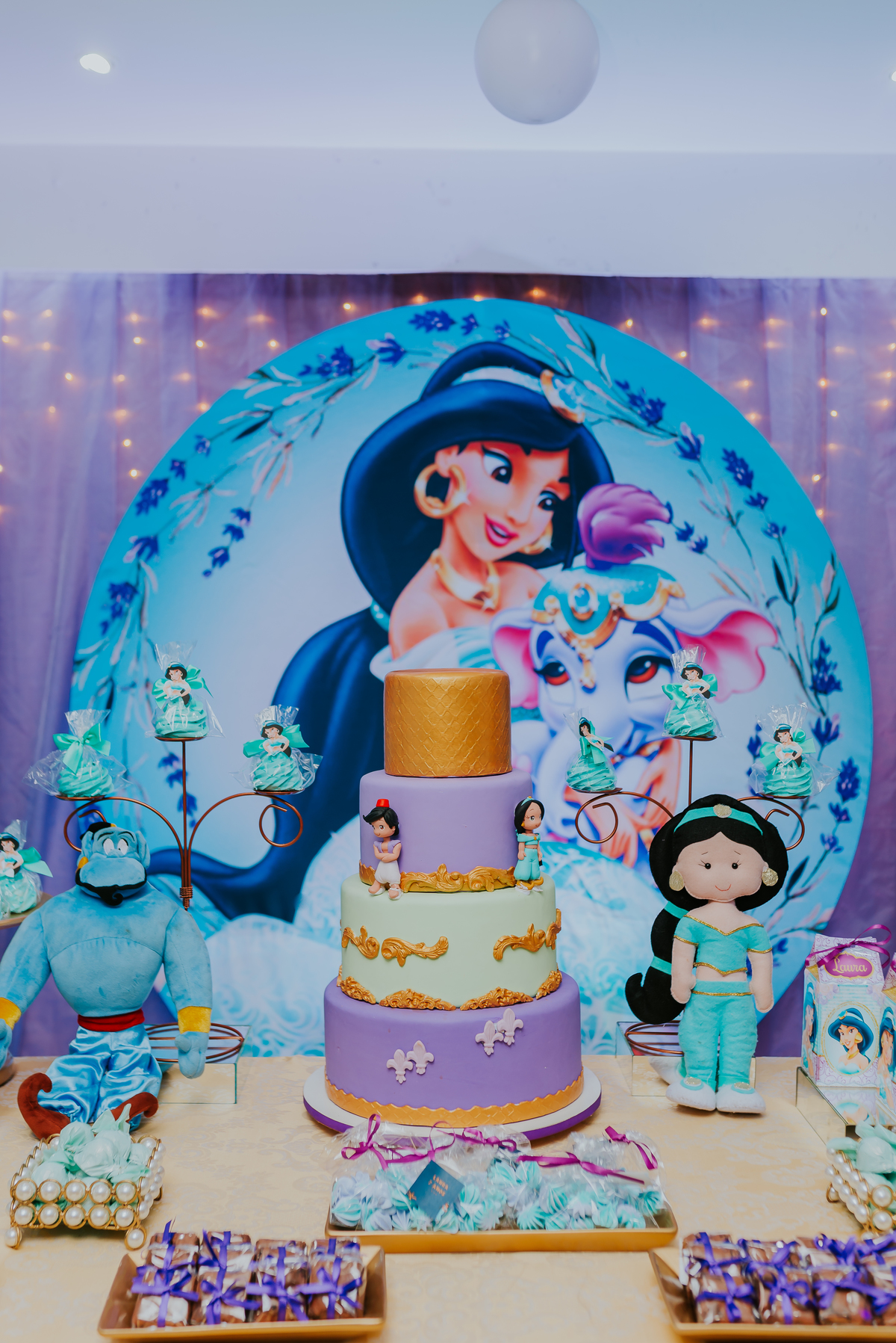 fotografia festa infantil ilha do governador Rio de Janeiro 7 anos Laura jasmine Aladdin 