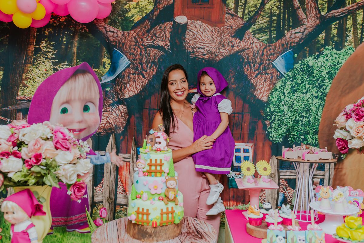 3 anos da Sophia com esse tema que eu amo e a participação super especial do papai urso haha 