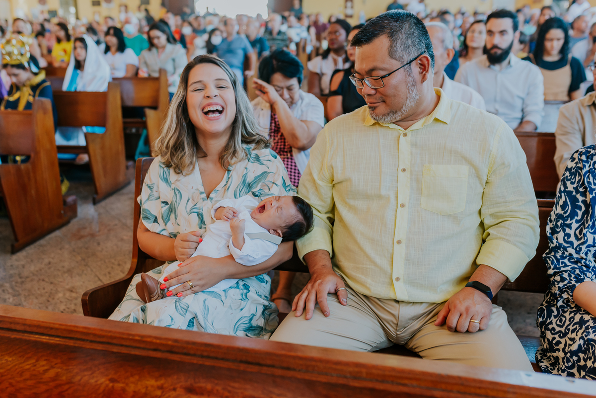 fotografia batizado Paróquia Nossa Senhora Aparecida- Ilha do Governador, RJ bruna guersonb Paulo Tadashi batismo