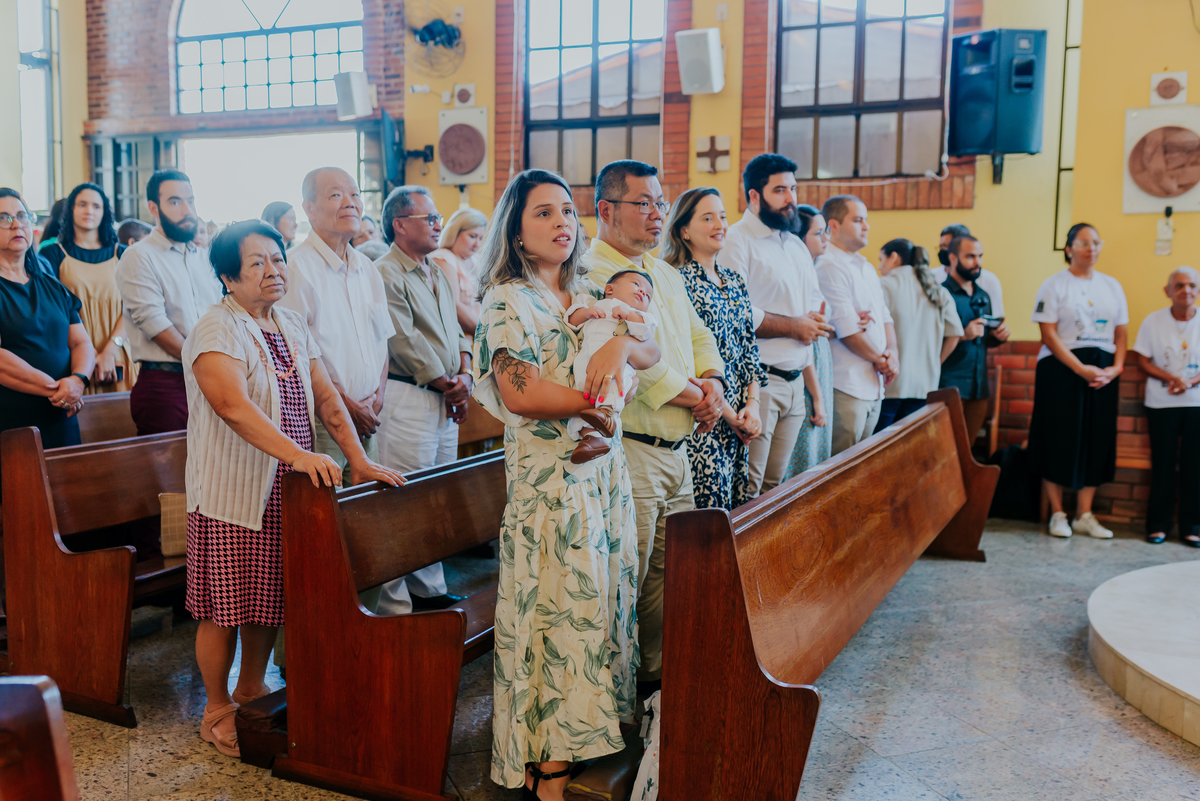fotografia batizado Paróquia Nossa Senhora Aparecida- Ilha do Governador, RJ bruna guersonb Paulo Tadashi batismo