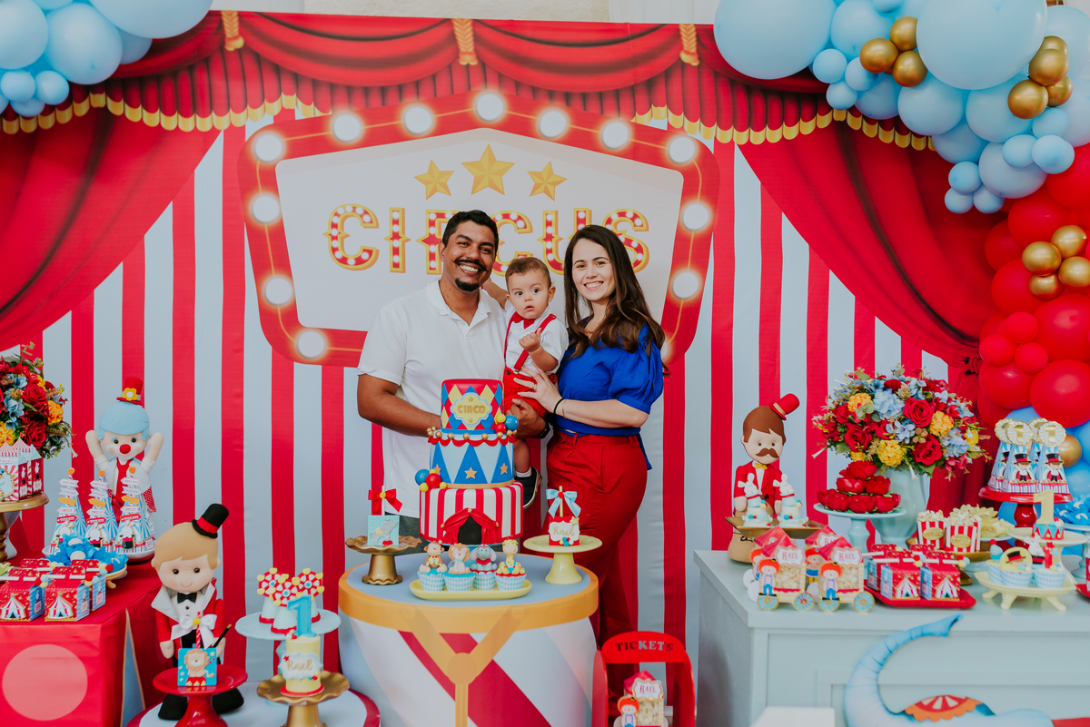 fotografia festa infantil 1 ano rael tema circo Rio de Janeiro ilha do governador fotografa familia