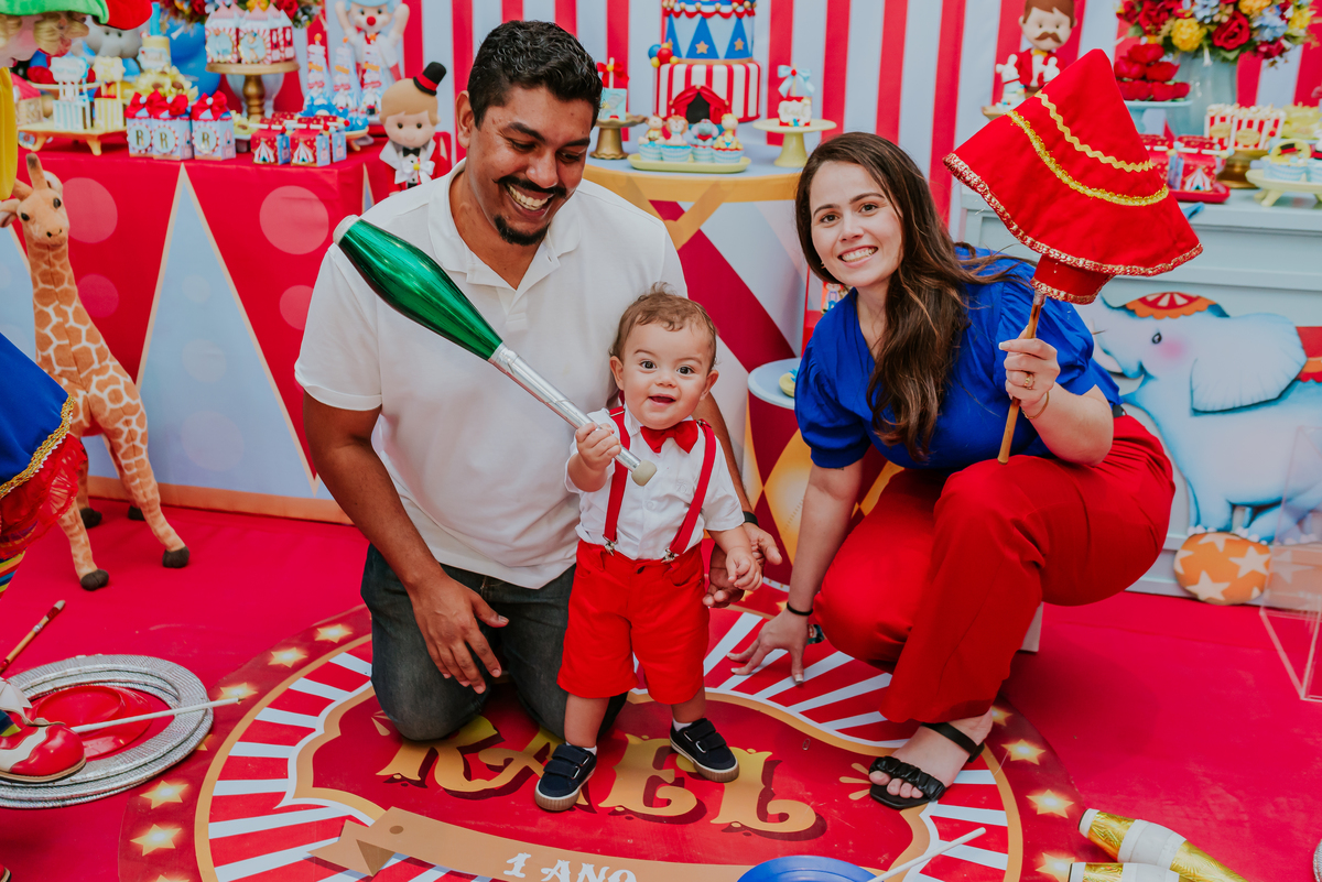 fotografia festa infantil 1 ano rael tema circo Rio de Janeiro ilha do governador fotografa familia
