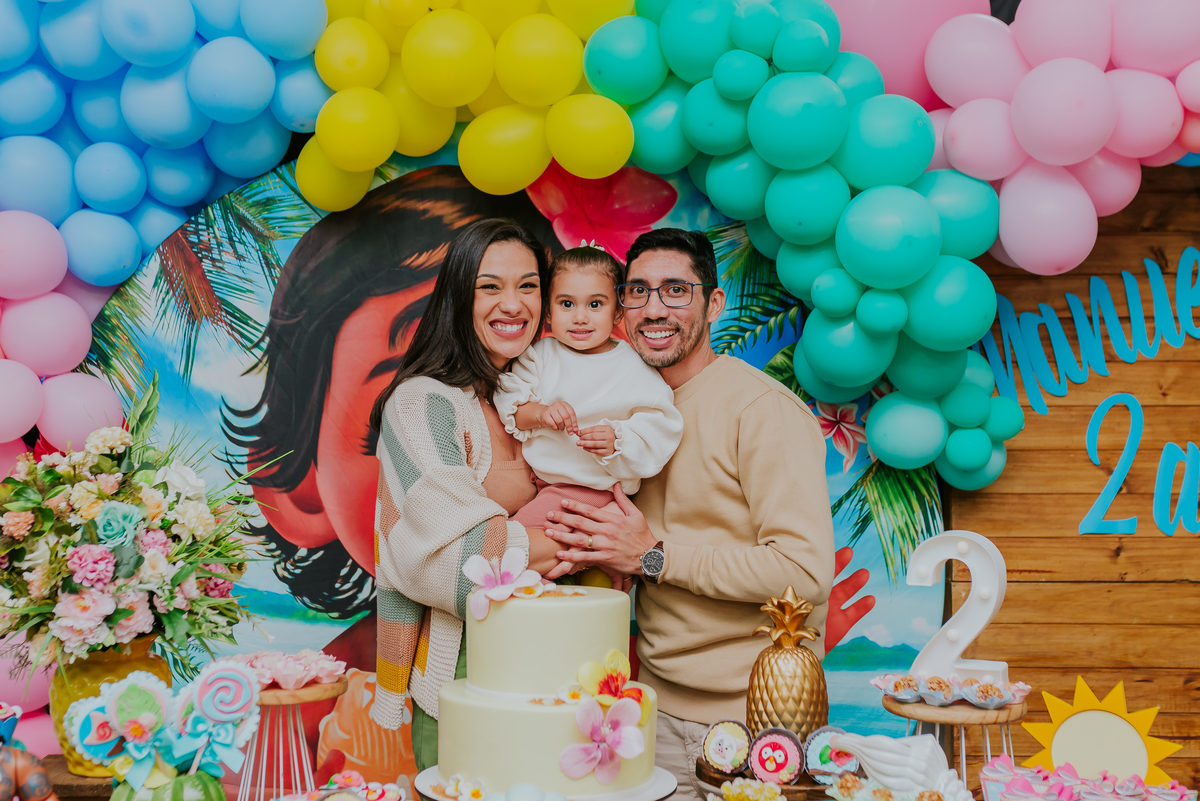 fotografia festa infantil familia tema Moana 2 anos Manuela rio de janeiro ilha do governador 