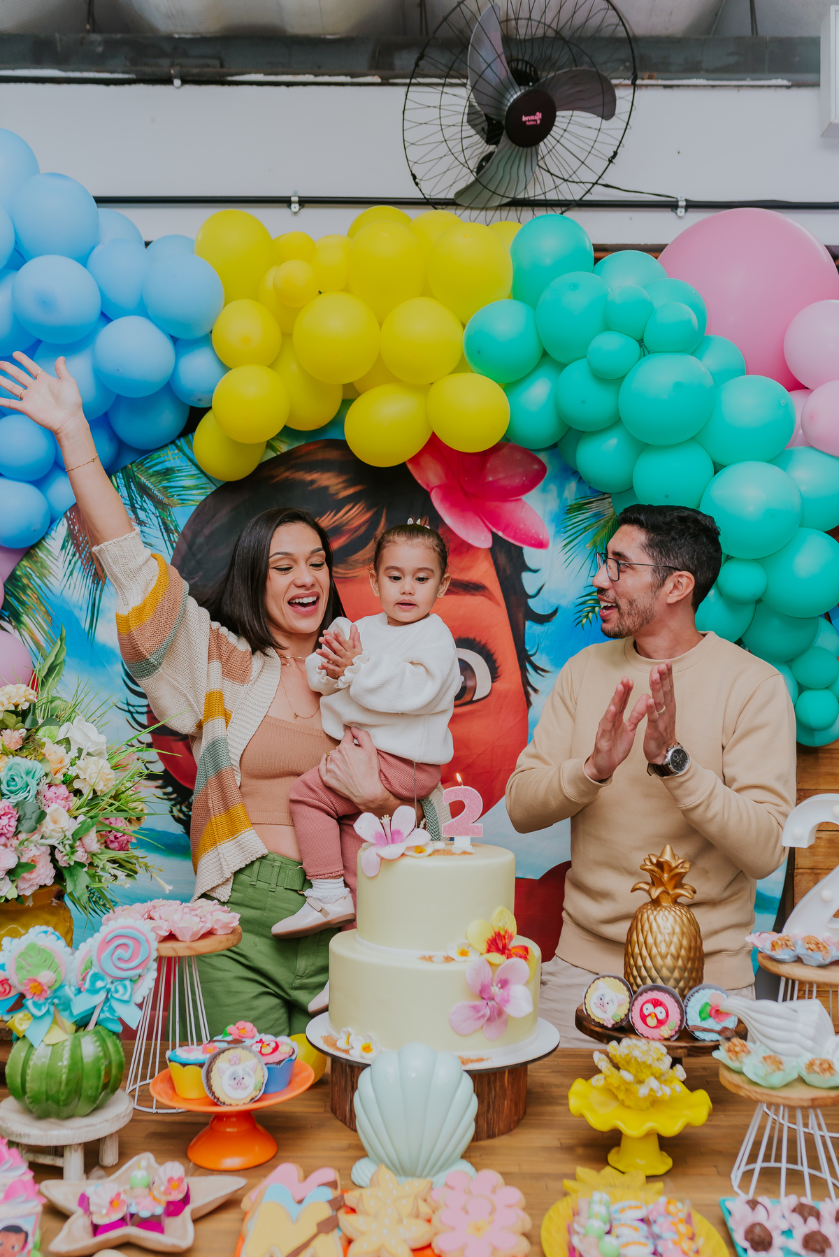 fotografia festa infantil familia tema Moana 2 anos Manuela rio de janeiro ilha do governador 