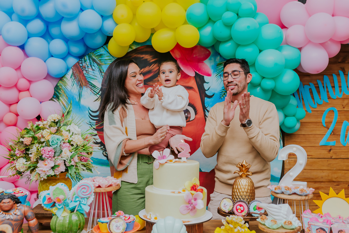 fotografia festa infantil familia tema Moana 2 anos Manuela rio de janeiro ilha do governador 