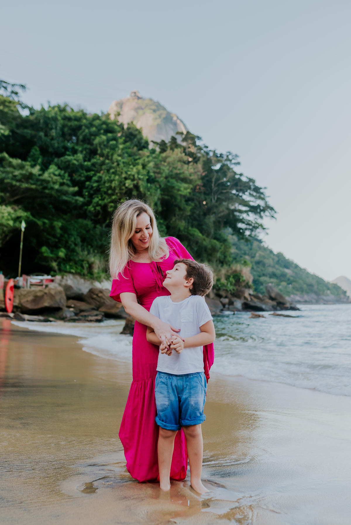 fotografia ensaio sessão familia praia externo Rio de Janeiro praia vermelha urca