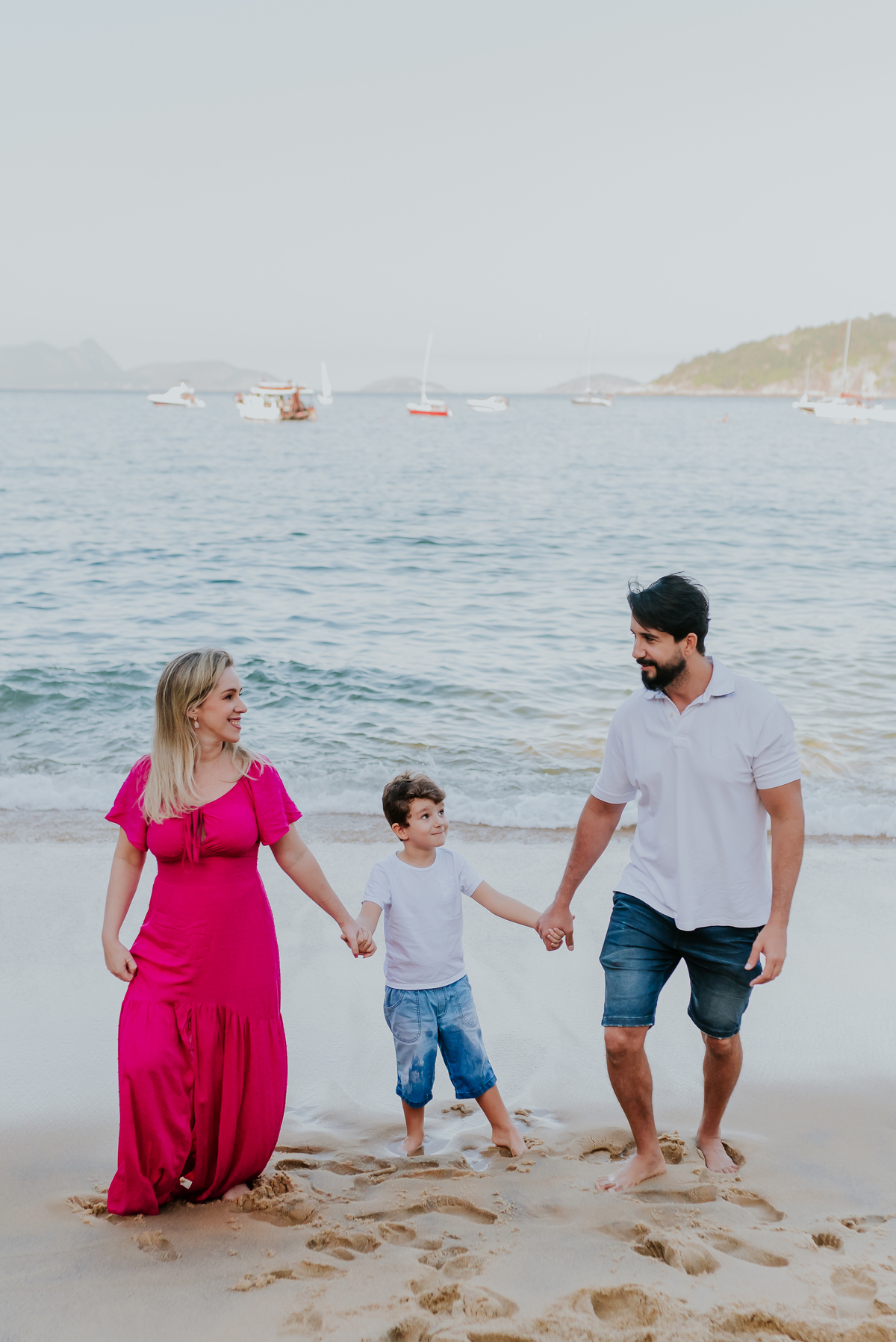 fotografia ensaio sessão familia praia externo Rio de Janeiro praia vermelha urca