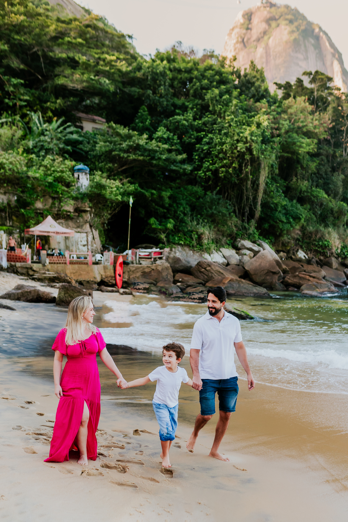 fotografia ensaio sessão familia praia externo Rio de Janeiro praia vermelha urca