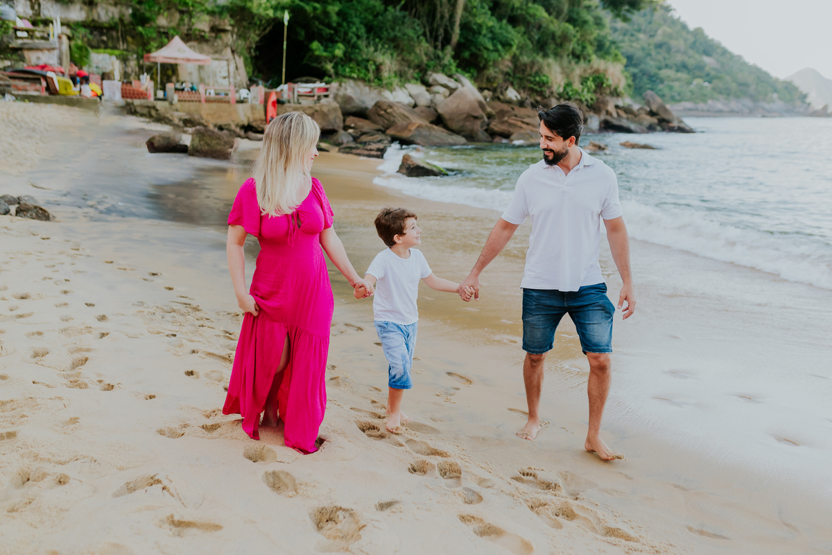 fotografia ensaio sessão familia praia externo Rio de Janeiro praia vermelha urca