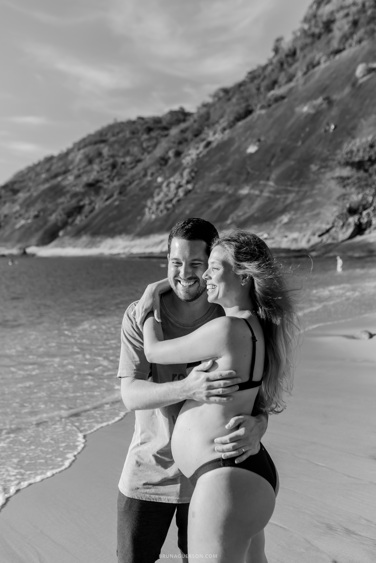 fotografia ensaio gestante casal praia vermelha urca Rio de Janeiro 