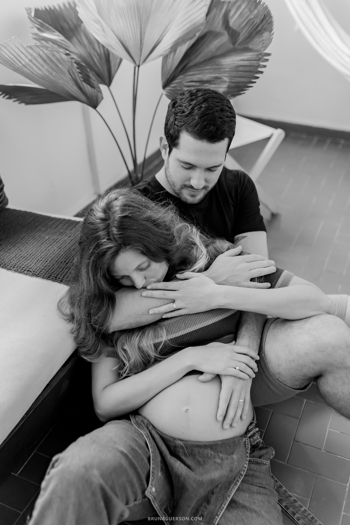 fotografia ensaio gestante casal em casa zona sul Copacabana Rio de Janeiro 