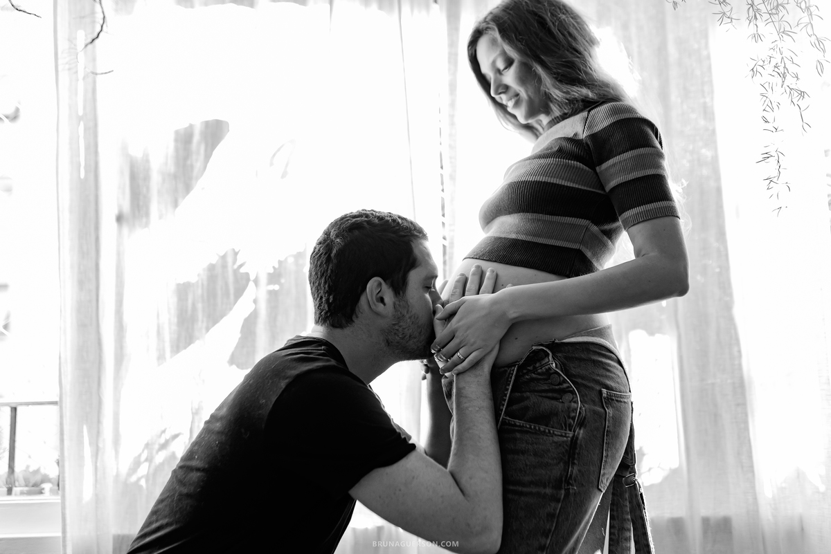 fotografia ensaio gestante casal em casa zona sul Copacabana Rio de Janeiro 