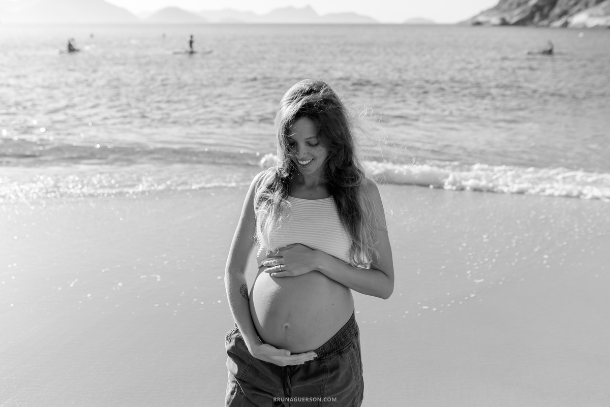fotografia ensaio gestante casal praia vermelha urca Rio de Janeiro 
