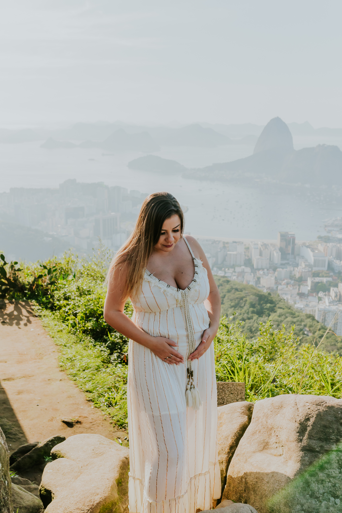 fotografia ensaio gestante revelacao sexo bebe mirante dona marta rio de janeiro fotografa sessao externa