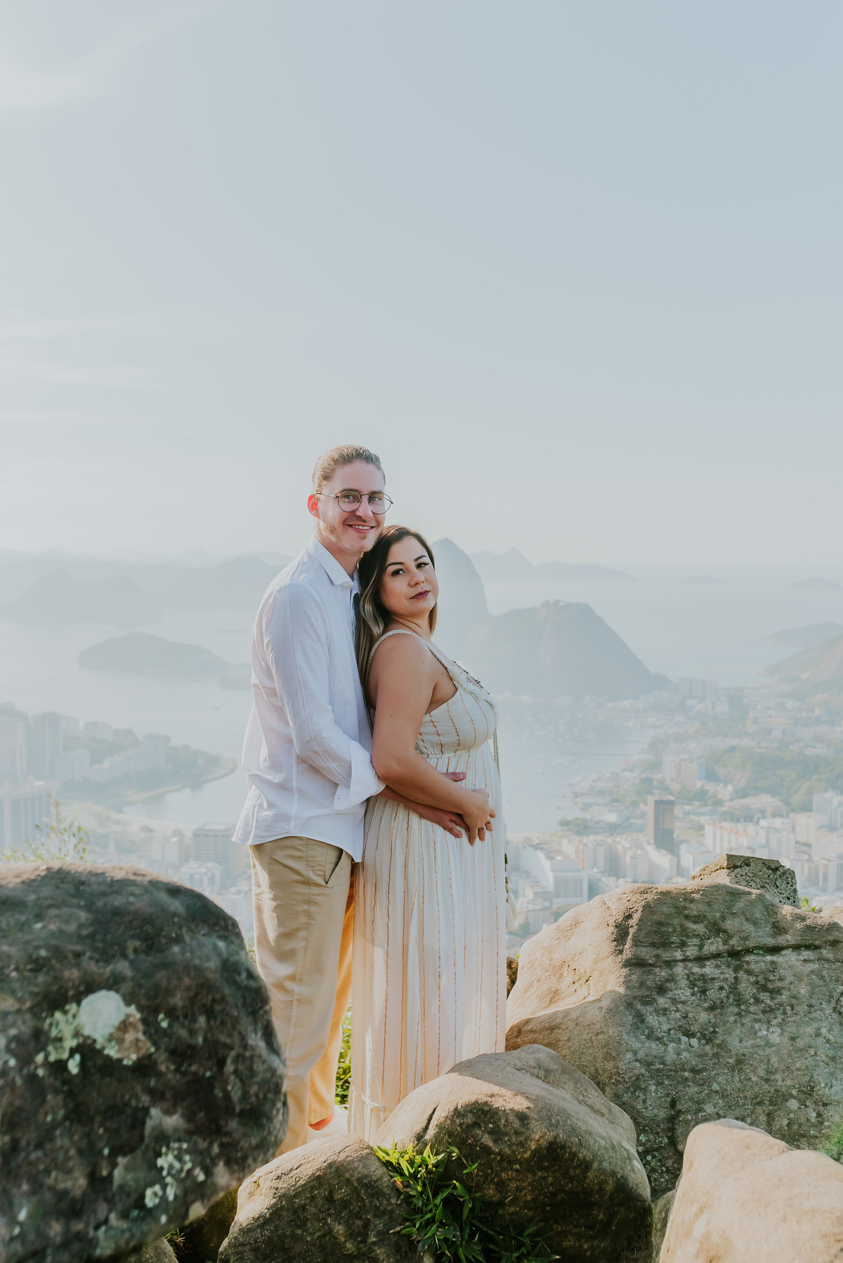 fotografia ensaio gestante revelacao sexo bebe mirante dona marta rio de janeiro fotografa sessao externa