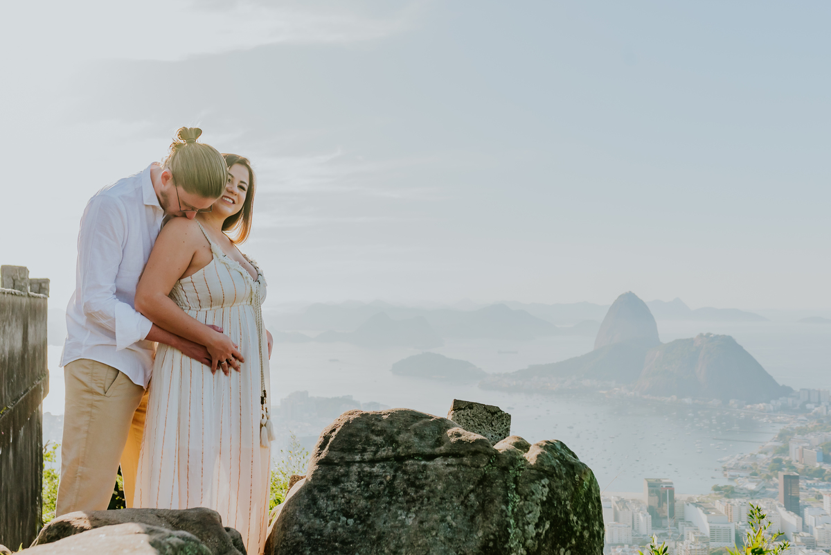 fotografia ensaio gestante revelacao sexo bebe mirante dona marta rio de janeiro fotografa sessao externa