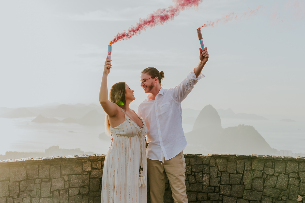 fotografia ensaio gestante revelacao sexo bebe mirante dona marta rio de janeiro fotografa sessao externa