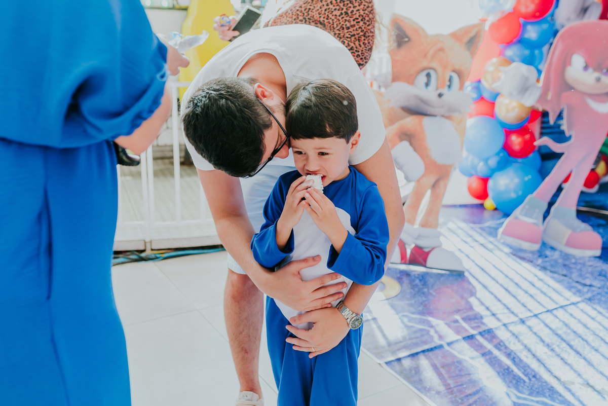 fotografia festa infantil espaço faz de conta Rio de Janeiro cachambi 5 anos Sonic 