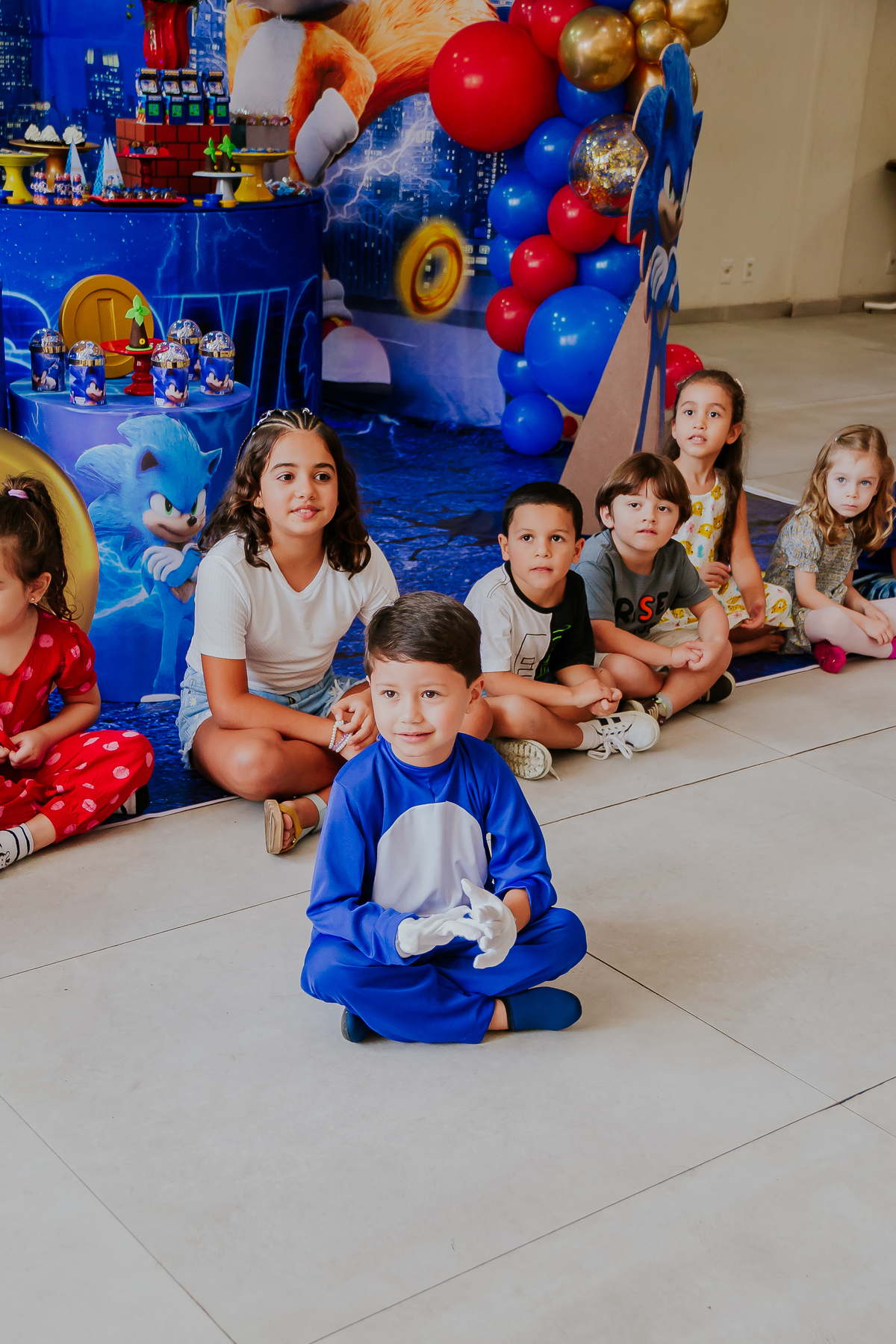 fotografia festa infantil espaço faz de conta Rio de Janeiro cachambi 5 anos Sonic 