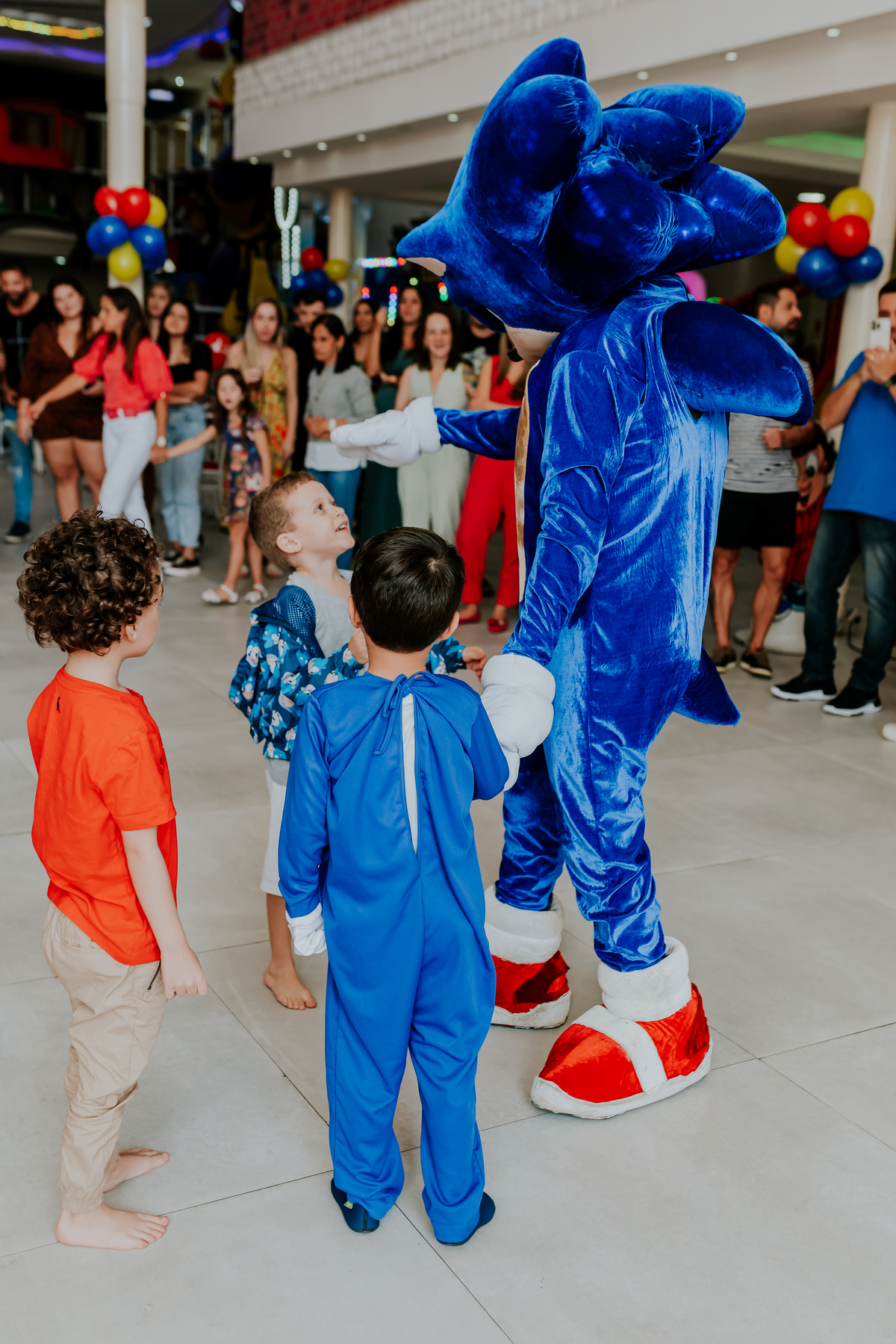 fotografia festa infantil espaço faz de conta Rio de Janeiro cachambi 5 anos Sonic 