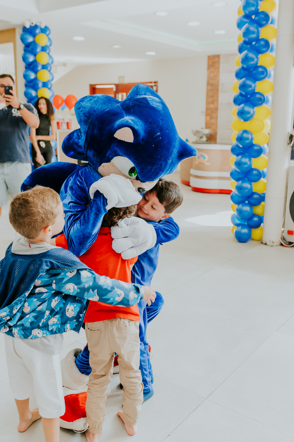 fotografia festa infantil espaço faz de conta Rio de Janeiro cachambi 5 anos Sonic 