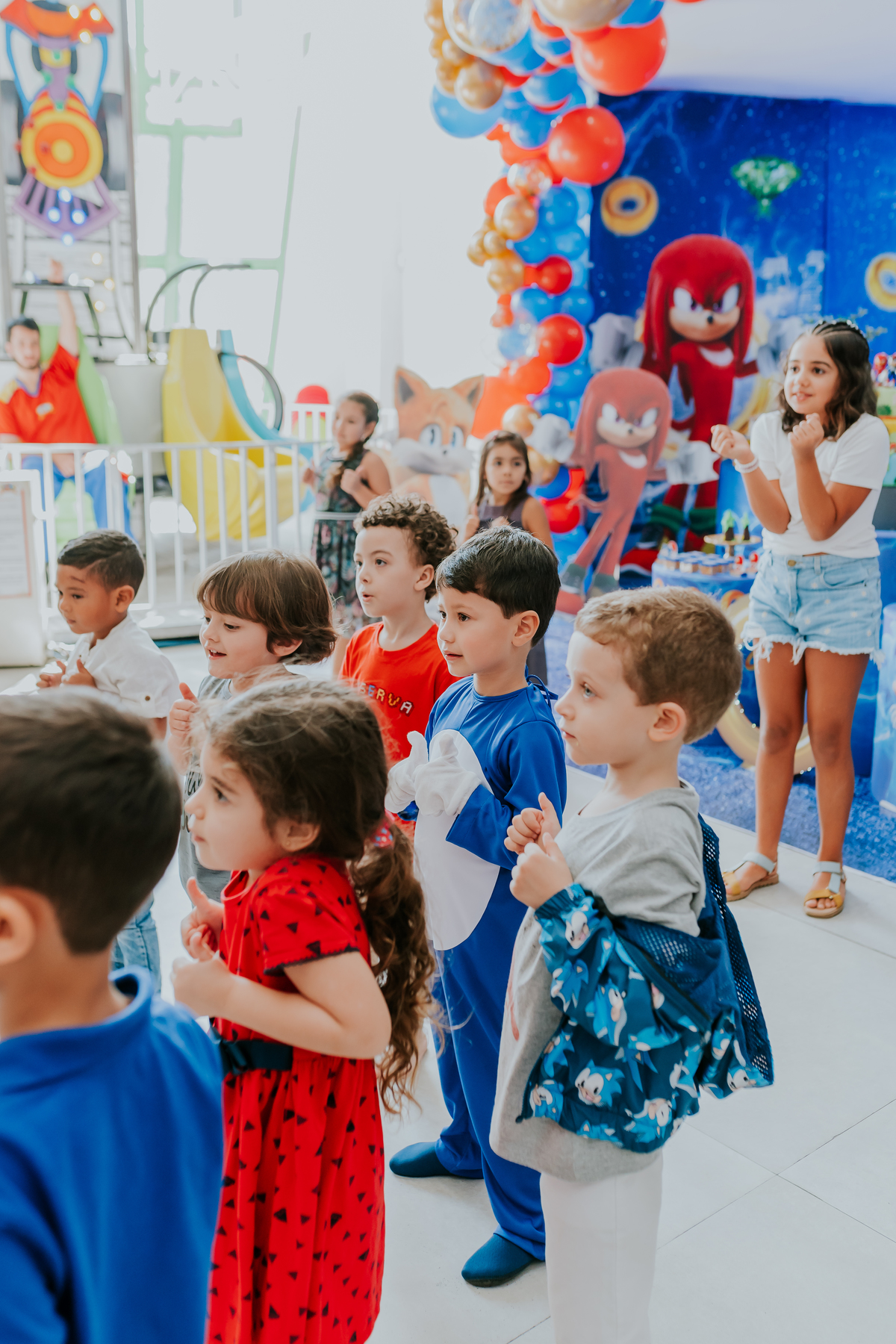 fotografia festa infantil espaço faz de conta Rio de Janeiro cachambi 5 anos Sonic 